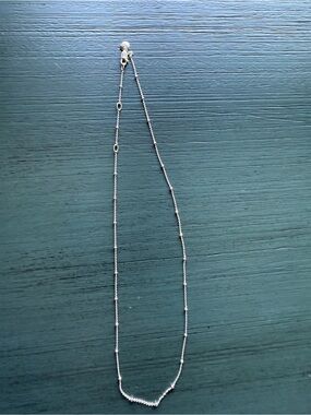 Monica Vinader Beaded Chain Necklace Sterling Silver
